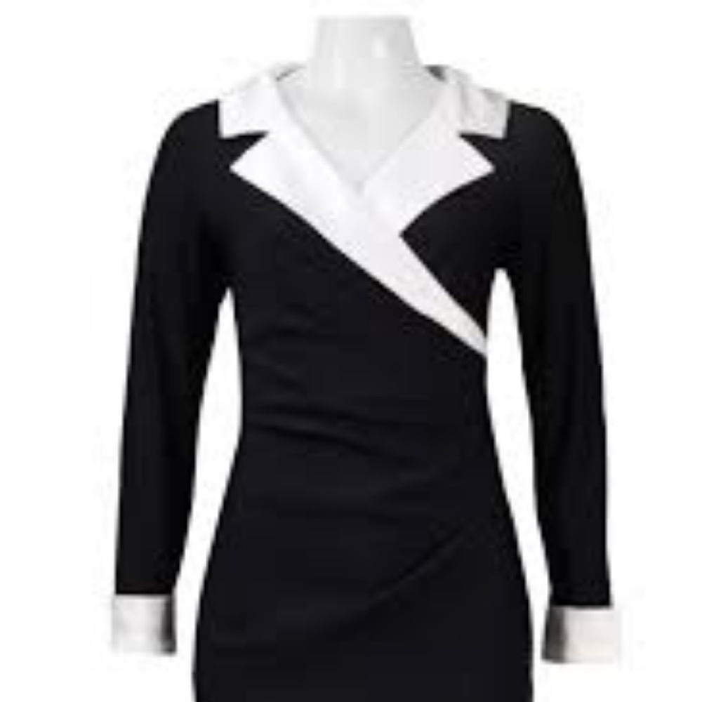 Alex Evenings Black and White Dress